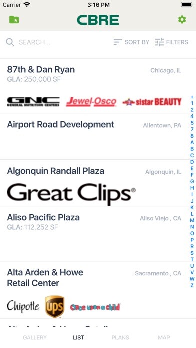 Emulate iPhone app CBRE Retail Properties using MyAndroid Emulate iPhone app CBRE Retail Properties using MyAndroid