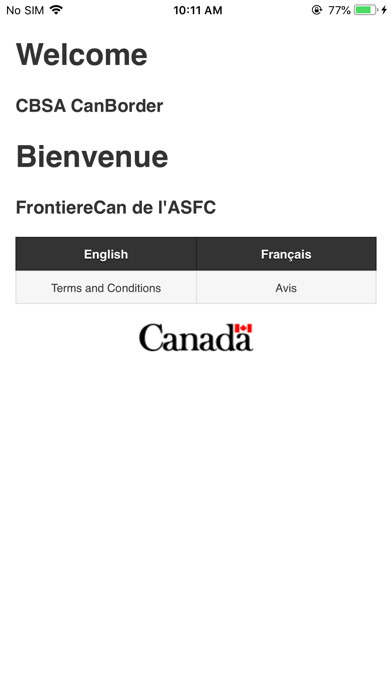 Emulate iPhone app CBSA CanBorder using MyAndroid