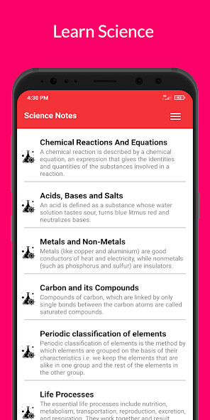 Run android online APK CBSE Science Notes Offline from MyAndroid or emulate CBSE Science Notes Offline using MyAndroid