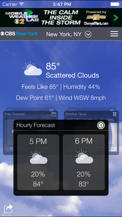 Run android online APK CBS New York Weather from MyAndroid or emulate CBS New York Weather using MyAndroid