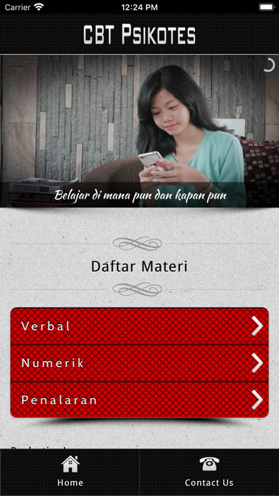 Emulate iPhone app CBT Psikotes using MyAndroid