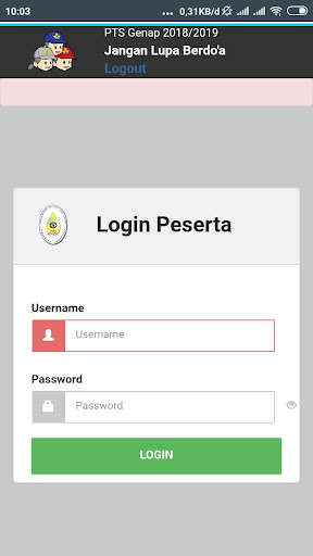 Run android online APK CBT SISWA from MyAndroid or emulate CBT SISWA using MyAndroid