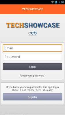 Emulate Android APK CCB TechShowcase 2015 BoothTag