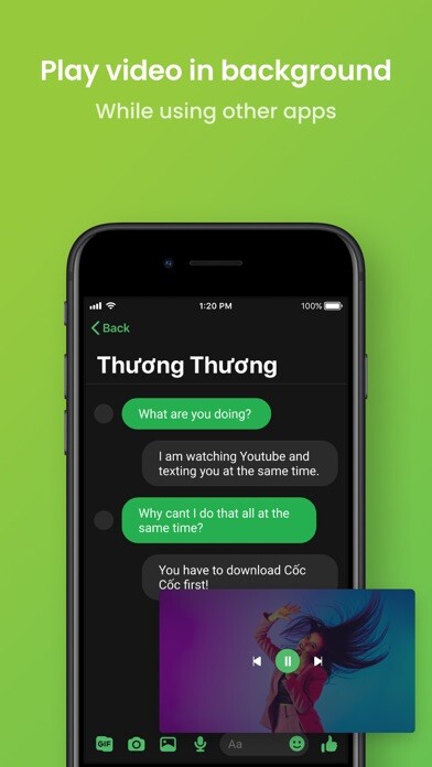 Emulate iPhone app Cốc Cốc Browser using MyAndroid