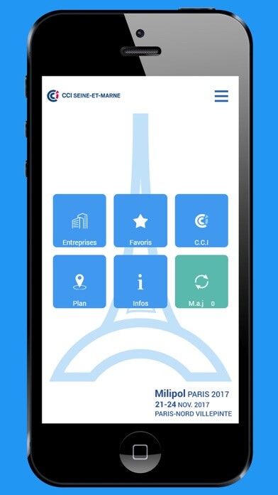 Emulate iPhone app CCI SEINE ET MARNE - Milipol using MyAndroid Emulate iPhone app CCI SEINE ET MARNE - Milipol using MyAndroid