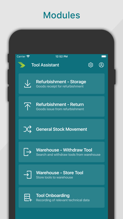 Emulate iPhone app c-Com Tool Assistant using MyAndroid