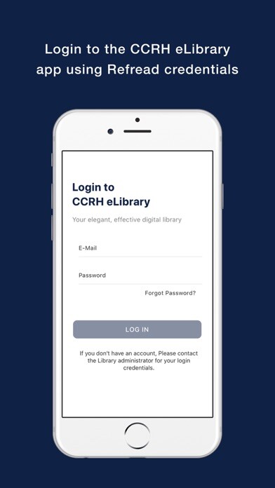 Emulate iPhone app CCRH eLibrary using MyAndroid Emulate iPhone app CCRH eLibrary using MyAndroid