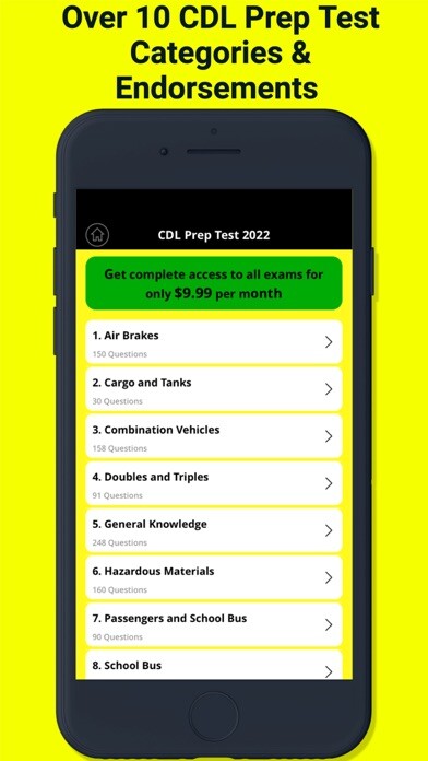 Emulate iPhone app CDL Prep Test Pro using MyAndroid