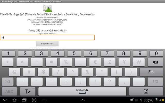 Emulate Android APK Cdroid Takings SantaMarta