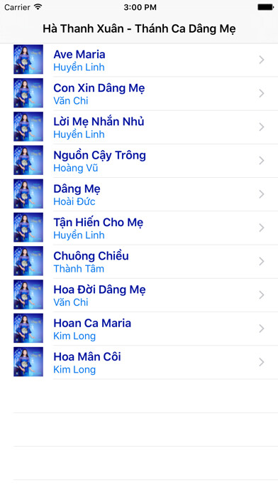 Emulate iPhone app CD - Thanh Ca Dang Me using MyAndroid