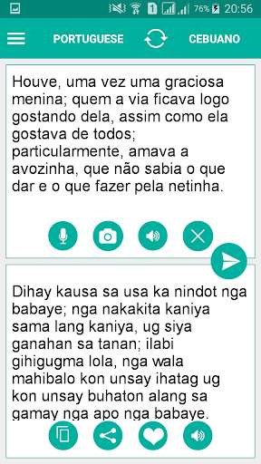 Emulate Android APK Cebuano Portuguese Translator