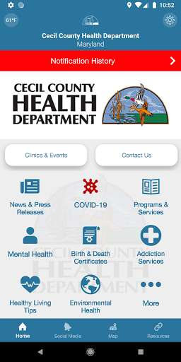 Run android online APK Cecil County Health Department from MyAndroid or emulate Cecil County Health Department using MyAndroid