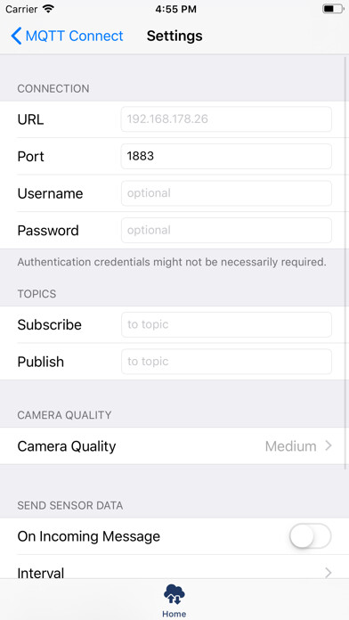 Emulate iPhone app Cedalo MQTT Connect using MyAndroid Emulate iPhone app Cedalo MQTT Connect using MyAndroid
