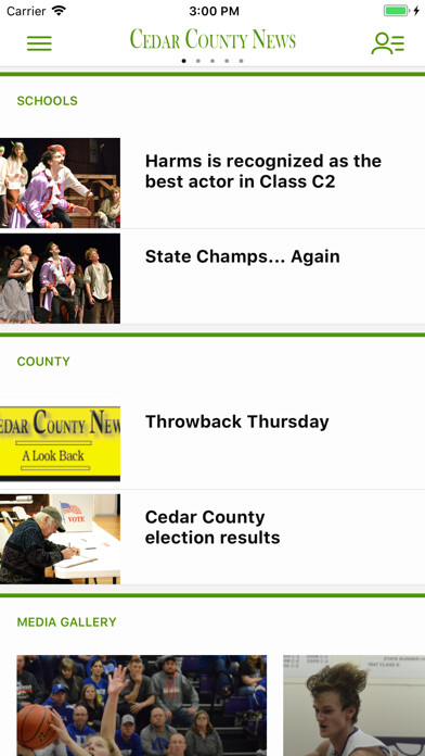 Emulate iPhone app Cedar County News using MyAndroid Emulate iPhone app Cedar County News using MyAndroid