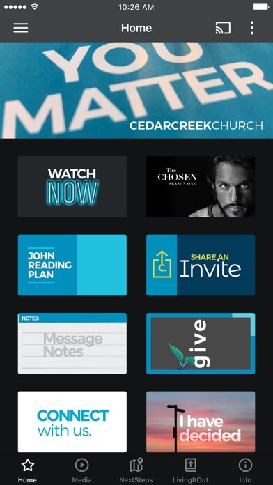 Emulate iPhone app CedarCreek Church App using MyAndroid Emulate iPhone app CedarCreek Church App using MyAndroid