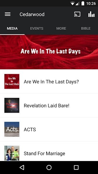 Run android online APK Cedarwood Church from MyAndroid or emulate Cedarwood Church using MyAndroid