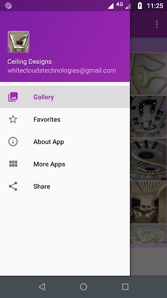 Run android online APK Ceiling Designs Gallery from MyAndroid or emulate Ceiling Designs Gallery using MyAndroid