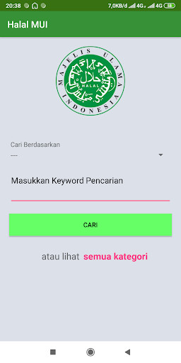 Run android online APK Cek Halal MUI from MyAndroid or emulate Cek Halal MUI using MyAndroid