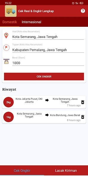 Run android online APK Cek Ongkir  Resi Lengkap from MyAndroid or emulate Cek Ongkir  Resi Lengkap using MyAndroid