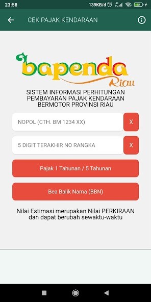 Run android online APK CEK PAJAK RIAU from MyAndroid or emulate CEK PAJAK RIAU using MyAndroid Run android online APK CEK PAJAK RIAU from MyAndroid or emulate CEK PAJAK RIAU using MyAndroid