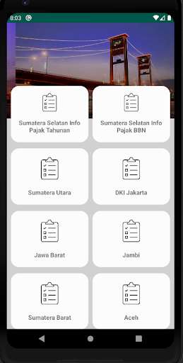 Run android online APK Cek Pajak Sumsel dan Seluruh Indonesia from MyAndroid or emulate Cek Pajak Sumsel dan Seluruh Indonesia using MyAndroid