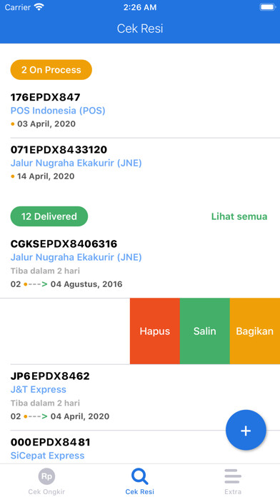 Emulate iPhone app Cek Paket using MyAndroid Emulate iPhone app Cek Paket using MyAndroid