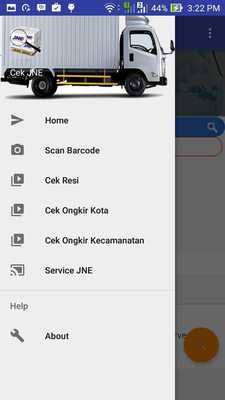 Emulate Android APK Cek Resi JNE Barcode Scan