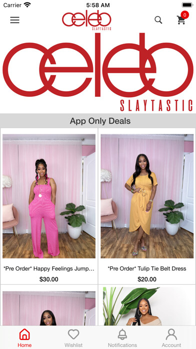 Emulate iPhone app CELEB by SlayTastic using MyAndroid