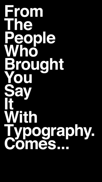 Emulate iPhone app Celebrate It With Typography using MyAndroid