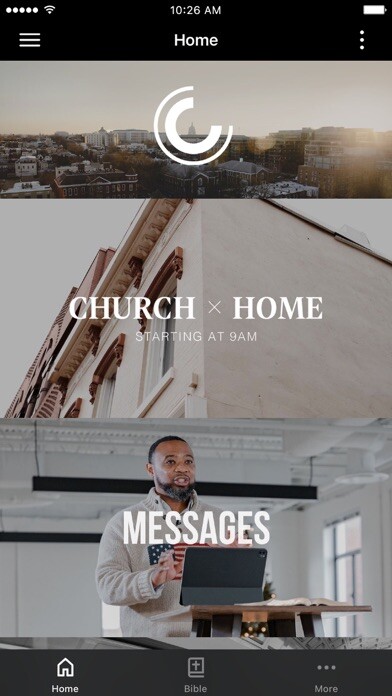 Emulate iPhone app Celebration Church DC using MyAndroid