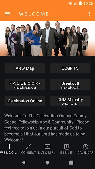 Emulate iPhone app Celebration OCGF using MyAndroid