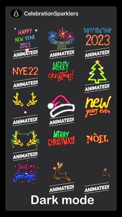 Emulate iPhone app Celebration Sparkler stickers using MyAndroid Emulate iPhone app Celebration Sparkler stickers using MyAndroid