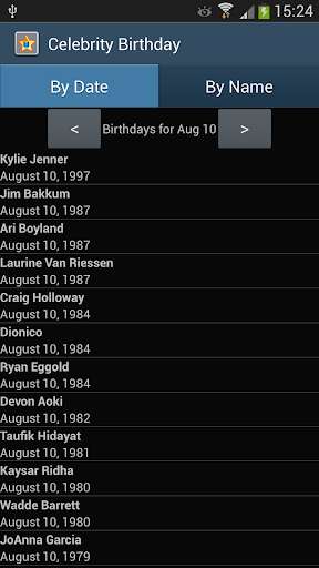 Emulate Android APK Celebrity Birthday Emulate Android APK Celebrity Birthday