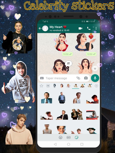 Run android online APK Celebrity Sticker-memes from MyAndroid or emulate Celebrity Sticker-memes using MyAndroid