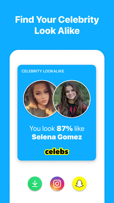Emulate iPhone app Celebs - Celebrity Look Alike using MyAndroid