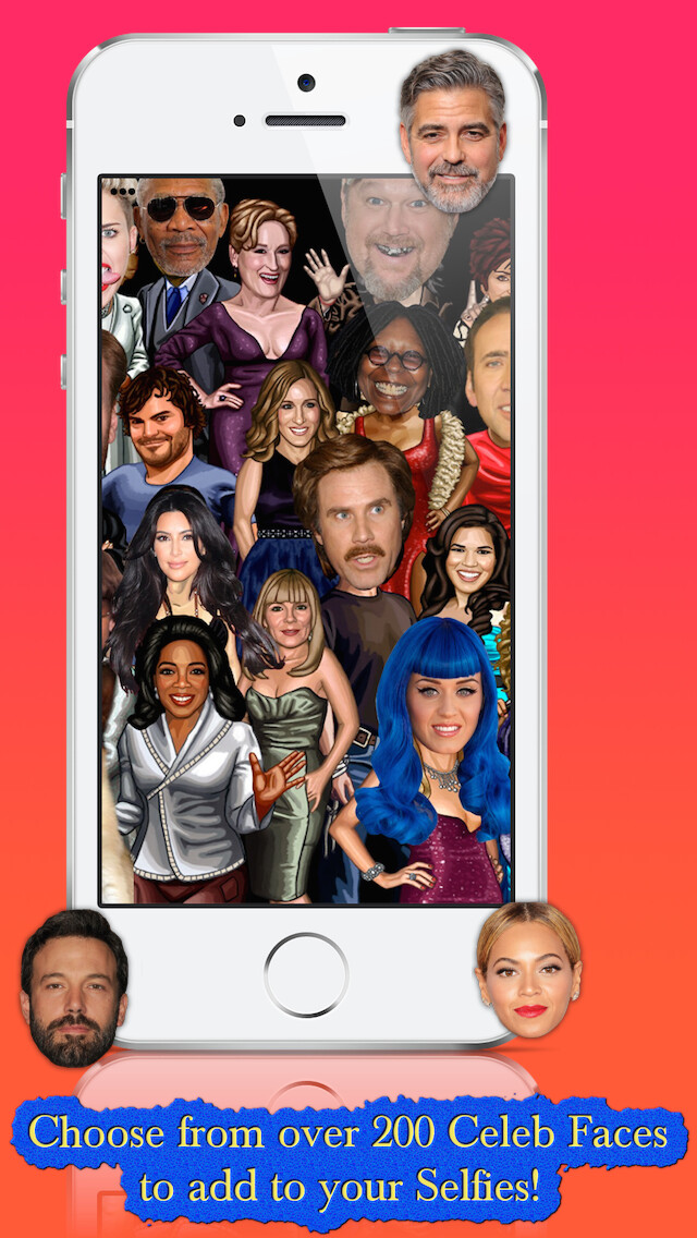 Emulate iPhone app Celeb Selfie using MyAndroid