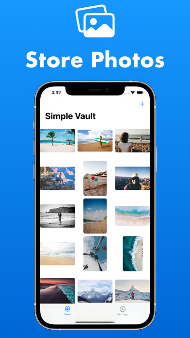 Emulate iPhone app Cellar - Simple Photo Vault using MyAndroid