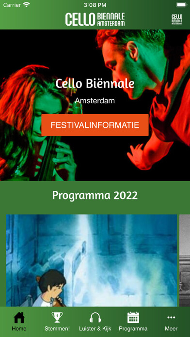 Emulate iPhone app Cello Biënnale using MyAndroid Emulate iPhone app Cello Biënnale using MyAndroid