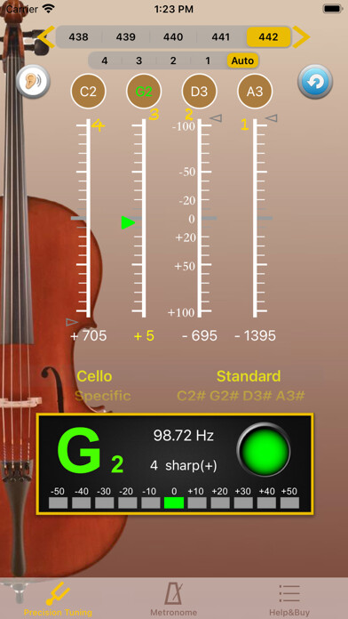 Emulate iPhone app Cello Tuner - PRO using MyAndroid Emulate iPhone app Cello Tuner - PRO using MyAndroid