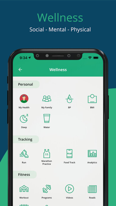 Emulate iPhone app Cellula: Healthy Lifestyle App using MyAndroid