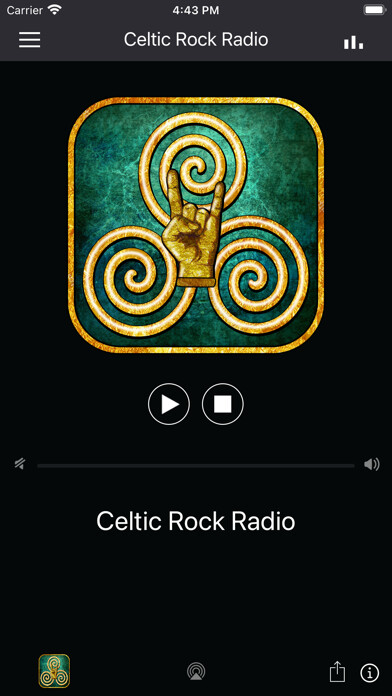 Emulate iPhone app Celtic Rock Radio using MyAndroid
