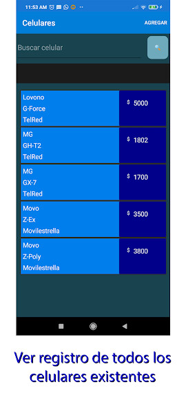 Run android online APK Celular CRUD from MyAndroid or emulate Celular CRUD using MyAndroid