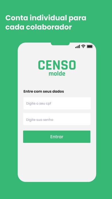Emulate iPhone app Censo Molde using MyAndroid