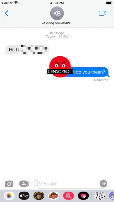 Emulate iPhone app Censor Sticker Pack using MyAndroid Emulate iPhone app Censor Sticker Pack using MyAndroid