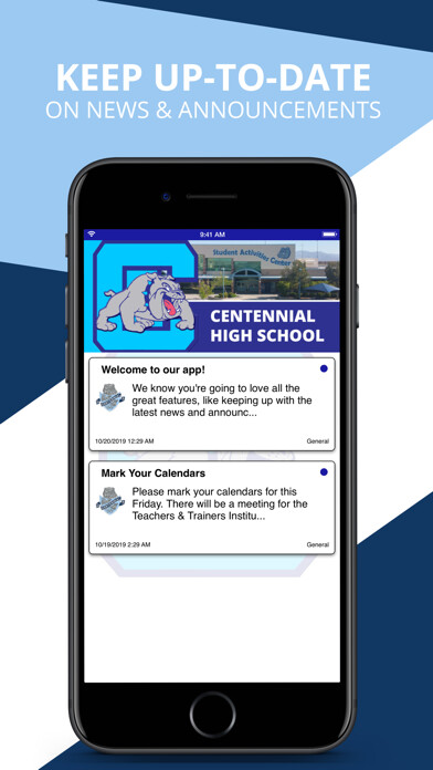 Emulate iPhone app Centennial High School using MyAndroid Emulate iPhone app Centennial High School using MyAndroid