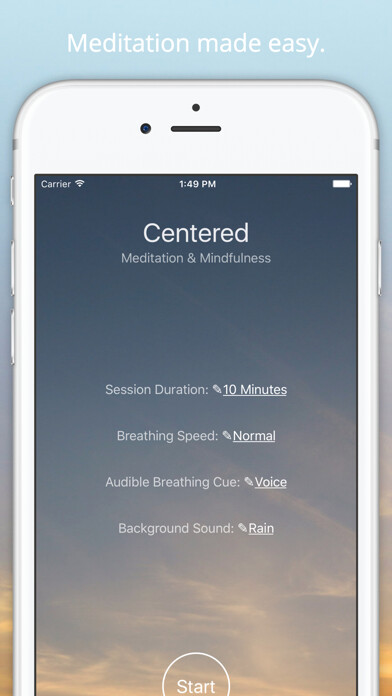 Emulate iPhone app Centered - Meditation & Mindfulness using MyAndroid Emulate iPhone app Centered - Meditation & Mindfulness using MyAndroid