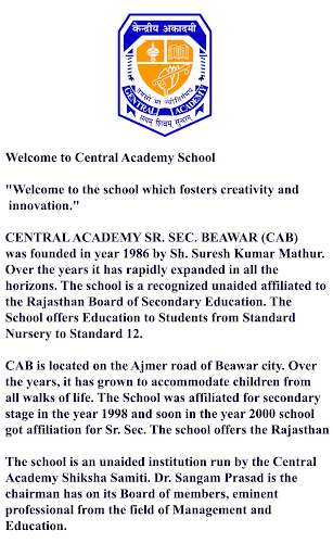 Run android online APK Central Academy School Beawar from MyAndroid or emulate Central Academy School Beawar using MyAndroid Run android online APK Central Academy School Beawar from MyAndroid or emulate Central Academy School Beawar using MyAndroid