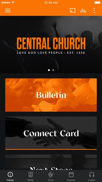 Emulate iPhone app Central Church - Green Bay using MyAndroid Emulate iPhone app Central Church - Green Bay using MyAndroid