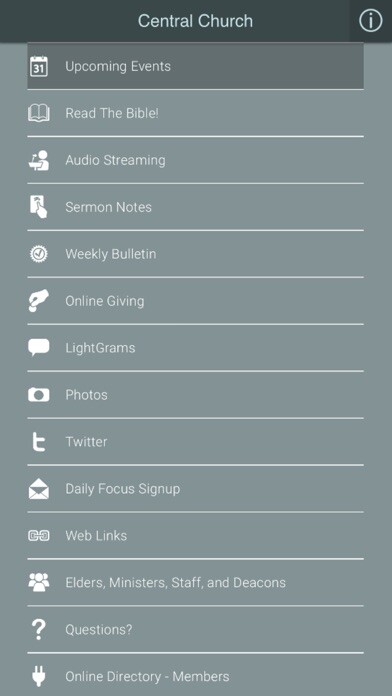 Emulate iPhone app Central Church of Christ JC. using MyAndroid Emulate iPhone app Central Church of Christ JC. using MyAndroid