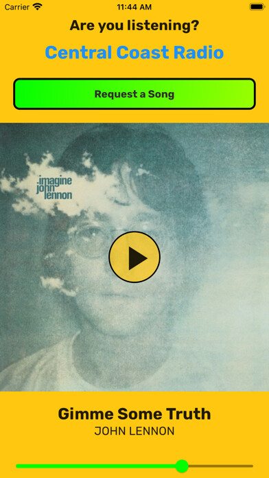 Emulate iPhone app Central Coast Radio Live using MyAndroid